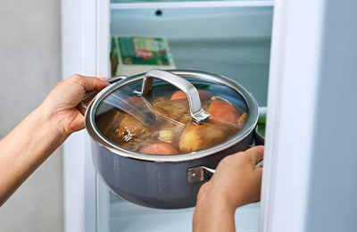 冷蔵庫での保管ができる