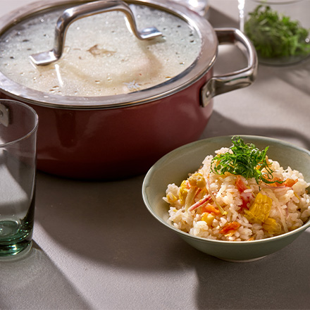 お米がふっくら、炊飯に最適