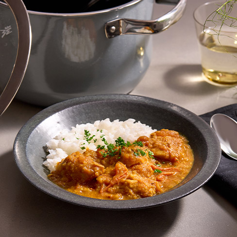 たっぷりトマトの無水チキンカレー