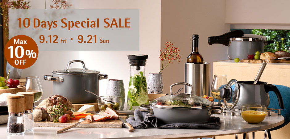 10 Days Special SALE 9.12 Fri - 9.21 Sun MAX10%OFF