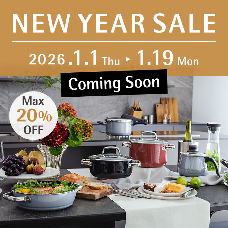予告 NEW YEAR SALE 20% OFF 1.1 Thu - 1.19 Mon